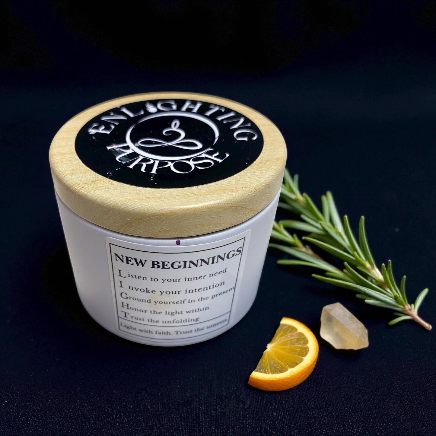 New Beginnings Candle – Intention, Renewal & Fresh Energy (4 oz)