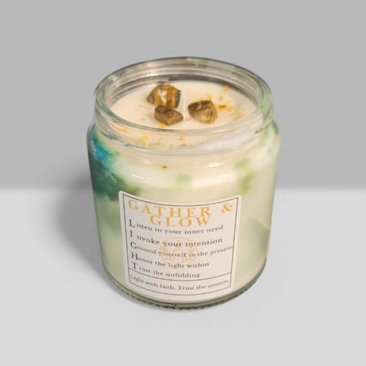 Gather & Glow Family Candle Set – Interactive Gratitude Practice for Families | Holiday Soy Candle Gift Set (2-4oz)