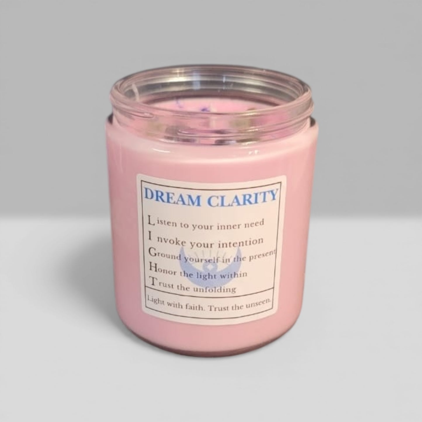 Dream Clarity Intention Candle 4oz – Frankincense, Cedarwood & Clary Sage | Intuition, Dreamwork & Rest Practice Candle