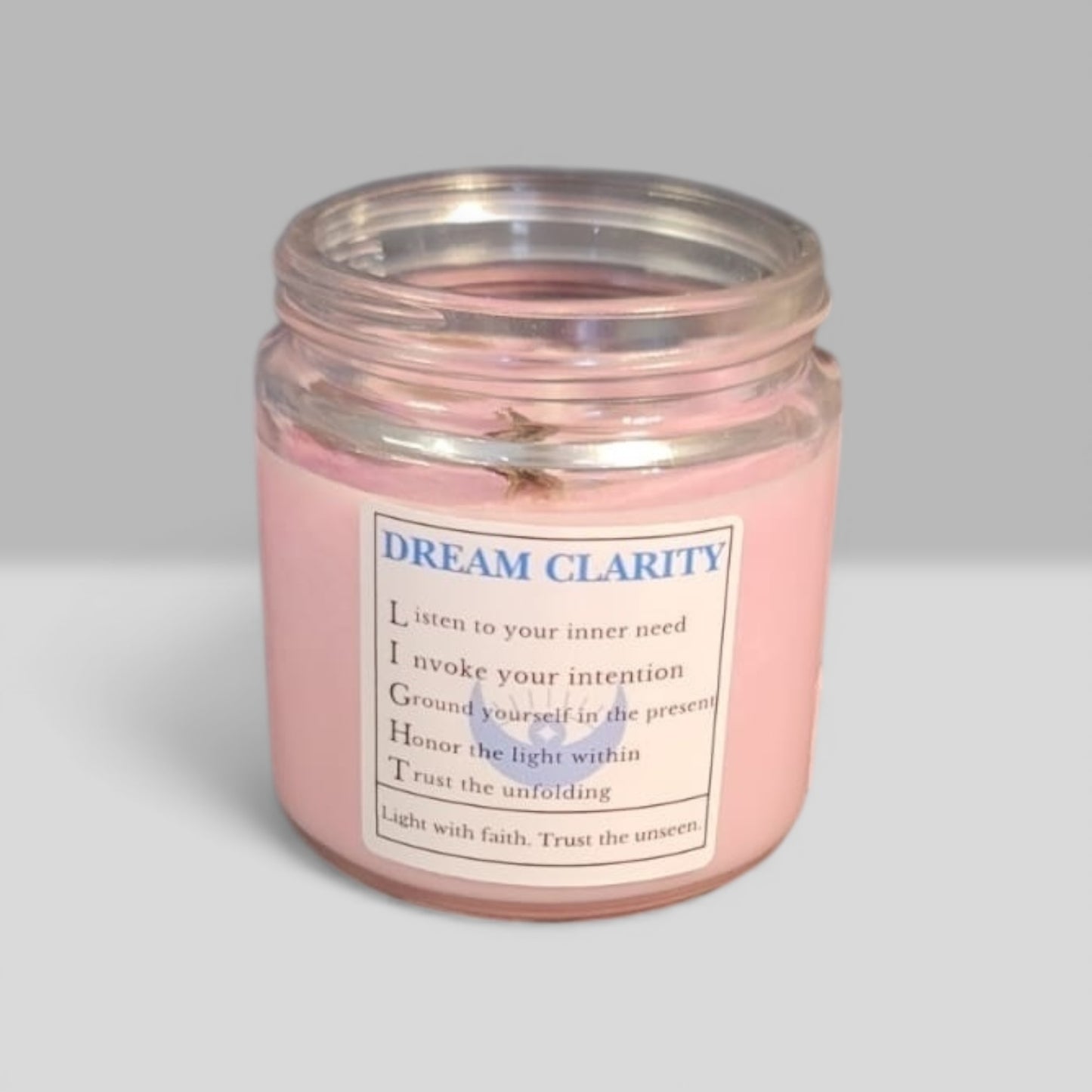 Dream Clarity Intention Candle 4oz – Frankincense, Cedarwood & Clary Sage | Intuition, Dreamwork & Rest Practice Candle