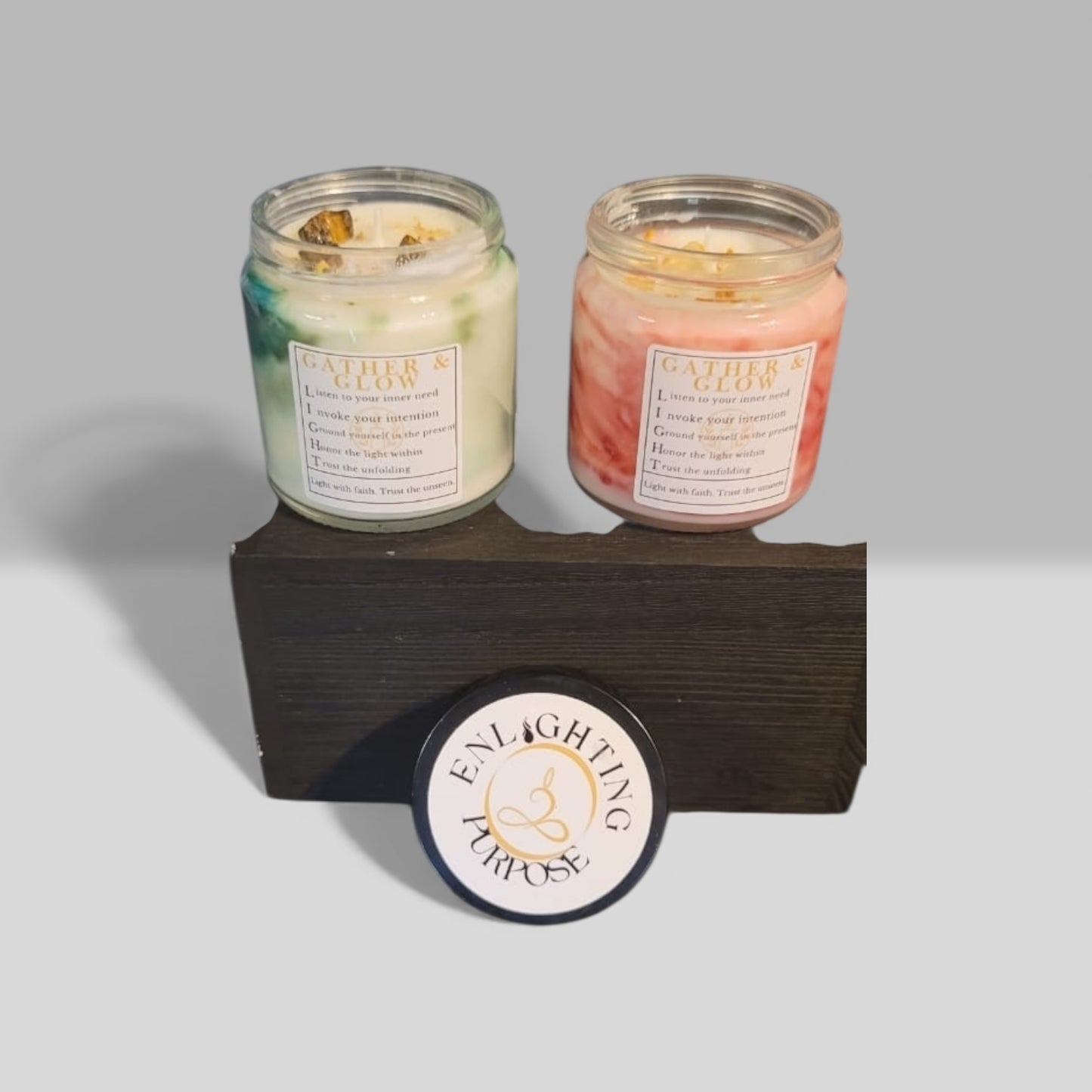 Gather & Glow Family Candle Set – Interactive Gratitude Practice for Families | Holiday Soy Candle Gift Set (2-4oz)