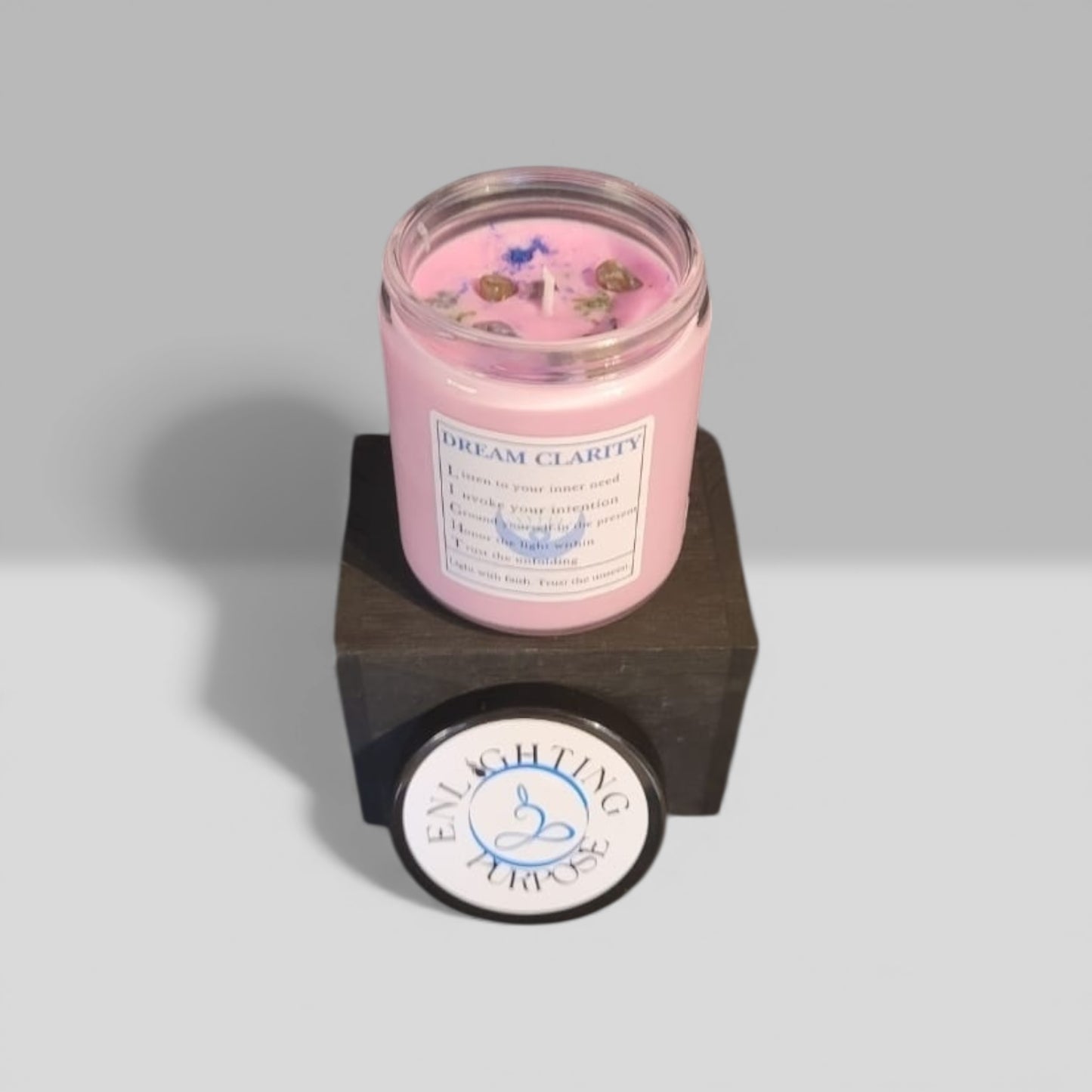 Dream Clarity Intention Candle 4oz – Frankincense, Cedarwood & Clary Sage | Intuition, Dreamwork & Rest Practice Candle