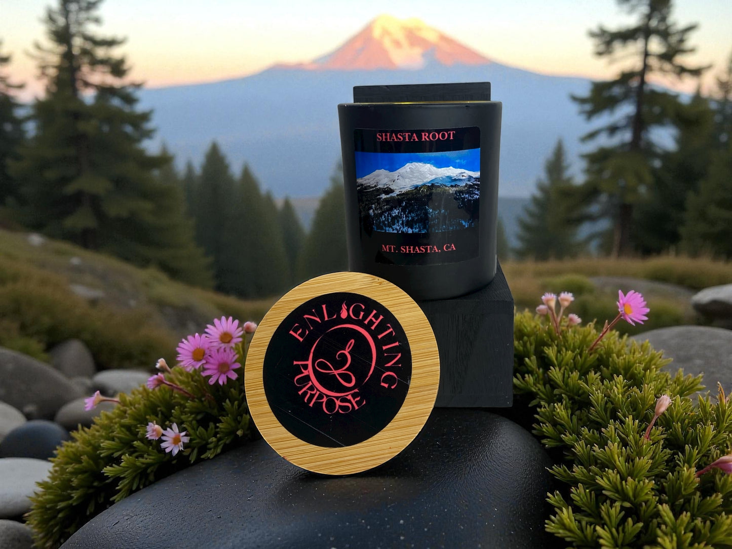 Shasta Root Candle – Elemental Collection- Grounding and Root Chakra Connection