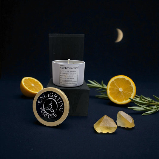 New Beginnings Candle – Intention, Renewal & Fresh Energy (4 oz)