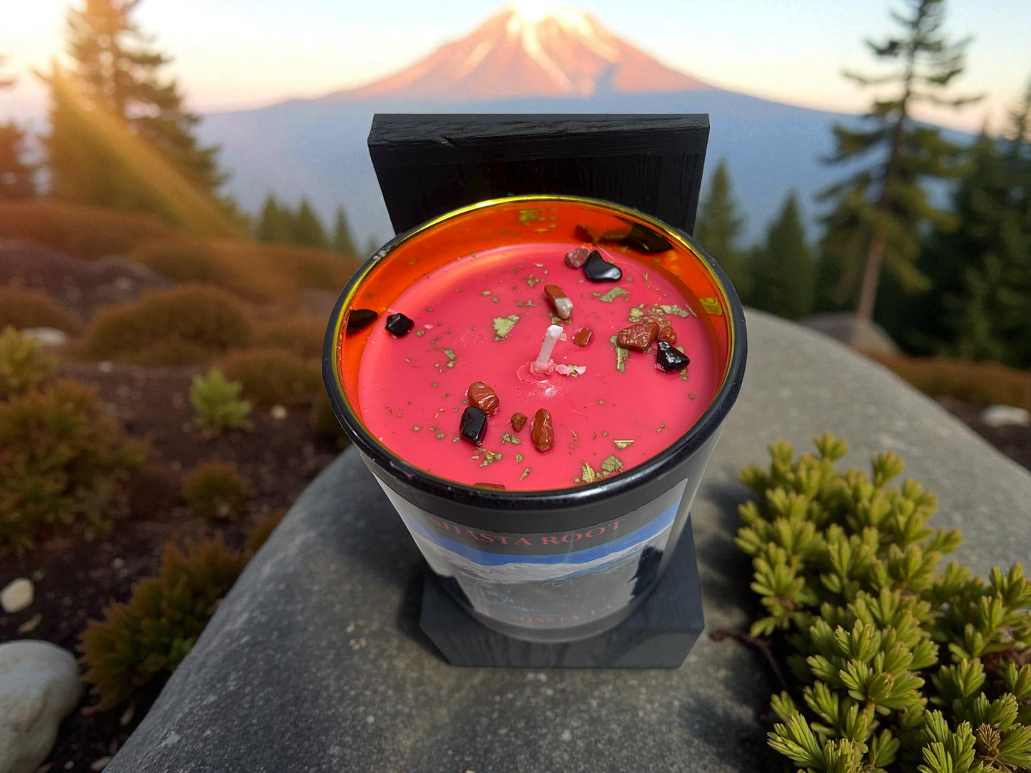 Shasta Root Candle – Elemental Collection- Grounding and Root Chakra Connection