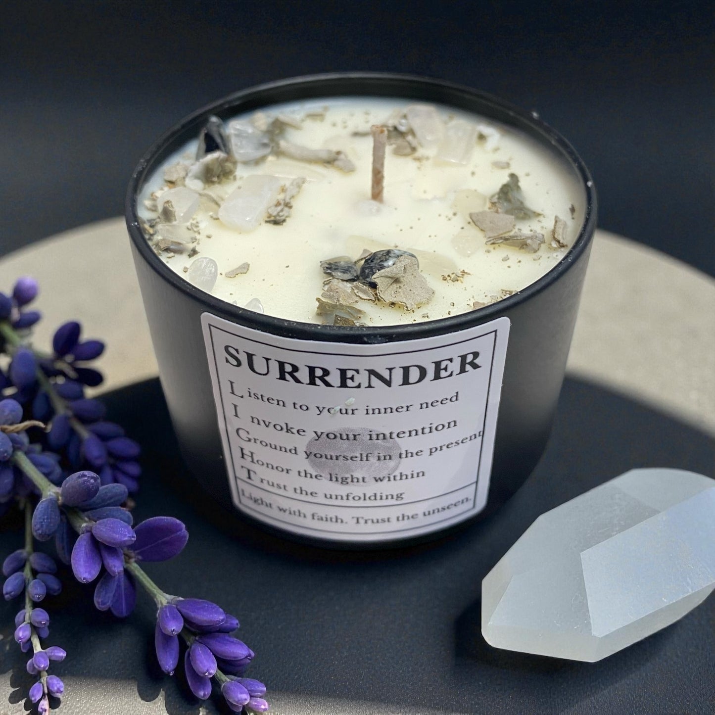 Surrender Candle – Full Moon Release & Emotional Clarity (4 oz)