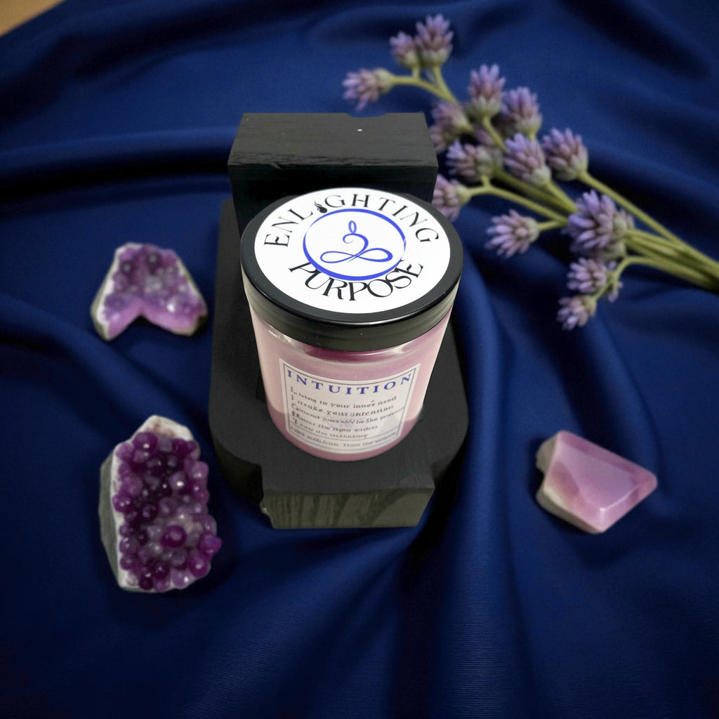 Intuition Candle – Inner Wisdom & Third Eye Awakening (4 oz / 8 oz)