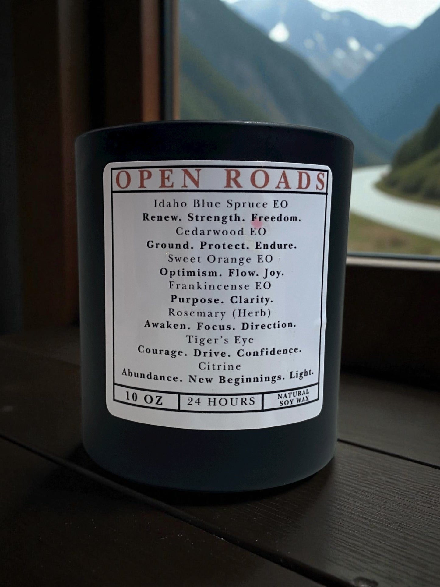 Open Roads Candle –Elemental Collection- Path Clearing & New Beginnings